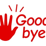 geste-à-la-main-au-revoir-texte-symbolisant-adieu-et-nouveau-vecteur-de-début-stock-350125591